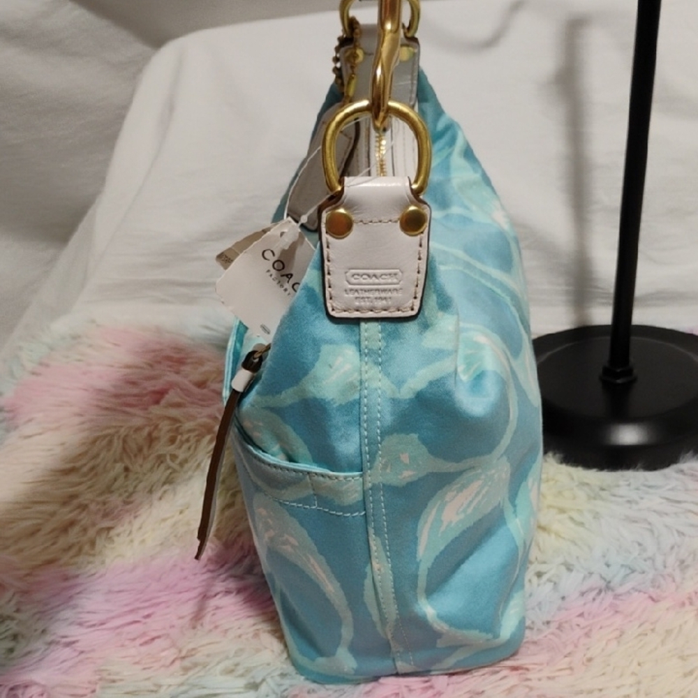 (#1) RARE! NWT Authentic Coach Hampton Weekend Collection Shoulder Bag - Picture 5 of 15